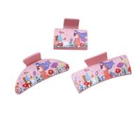 YOEMAYUNER Hair Claw Clips Matte Leather Non Slip Hair Clips Strong Hold Jaw Clips Mothers Day Hair Accessories for Thick Hair Cute Mothers Day Gift (3PCs, Assorted Size, B)