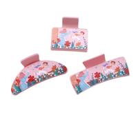 YOEMAYUNER Hair Claw Clips Matte Leather Non Slip Hair Clips Strong Hold Jaw Clips Mothers Day Hair Accessories for Thick Hair Cute Mothers Day Gift (3PCs, Assorted Size, D)
