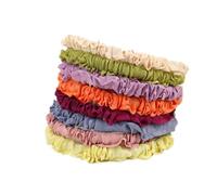 YOEMAYUNER Ruched Headband Colorful Headbands for Women,Trendy Elegant Solid Color Hair Hoop Fashion Headwear Hair Accessories for Girls Gift Choice, (8PCs 8Colors)