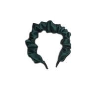 YOEMAYUNER Satin Headband for Women Ruched Headband Antislip Pleated Hair Hoop Fashion Retro Fashion Hair Hoop Accessories, (1PC Green)