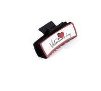 YOEMAYUNER Valentines Day Hair Claw Clips for Women Cute Hair Accessories Strong Hold Hair Clips Traditional Hairgrips Matte Leather Hairpins Classic Hair Barrettes (1PC Themed Pattern B)