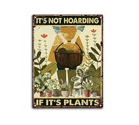 Yoeons Metal Signs It's not Hoarding if It's a Plant Lover Tin Sign Vintage Funny Home Kitchen Bar Club Cave Rustic Wall Art Decor 12x8 Inch