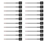 Yoeruers 20Pcs Rocker Switches, Momentary Push Button Switch -Mount on/Off Horn Buttons for 12V/24V Industrial Control