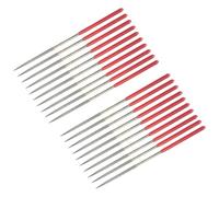 Yoeruers 20Pcs Round Needles File, 3mm X 140mm Round Needle File Set for Metal Stone Wood Glass Grinding