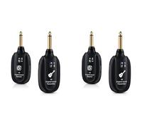 Yoeruers 2X A8 Wireless Guitar System Rechargeable UHF Audio Wireless Transmitter Receiver for Guitar Violin Keyboard