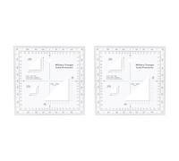 Yoeruers 2X Coordinate Scale Practical Transparent Topographical Map Scale Navigation Protractor