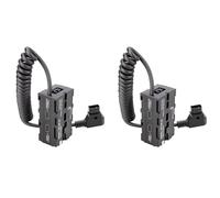 Yoeruers 2X D-TAP to NP-F550/970 Dummy Battery NP-F Double-Sided Dummy Battery Camera Monitor Image Transmission Photography