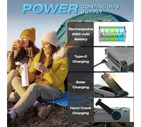 Yoeruers 2X Emergency Radio Hand Crank Radio Multi-Function AM/FM/NOAA Solar Hand Crank Emergency Radio SOS Alarm 4000mah Gray