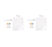 Yoeruers 2X LED Note Board, Glowing Acrylic Message Marker Board with Light, Board Note Illuminated White Board (11.8 X 7.9In)