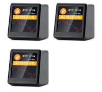 Yoeruers 3X New 2.4G WiFi Crypto Tracker Crypto Price Displayer 300 Major Cryptocurrencies Can Be Switched Freely for A