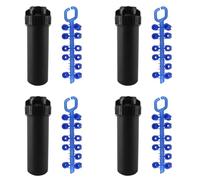 Yoeruers 4pcs 3/4 Inch Female Thread -Up Sprinkler Gear Drive Lawn Sprinkler Head Part-Circle Pattern 40°-360°Adjustable