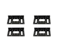 Yoeruers 4x Hard Disk Mounting Bracket Hard Drive Bracket for 2.5in/3.5in SAS/HDD SSD DIY Storage Metal Hollowout Rack Shelf