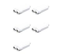 Yoeruers 5X 2 Port Waterproof POE Repeater IP66 10/100Mbps 1 to 2 PoE Extender with IEEE802.3Af/At 48V Outdoor