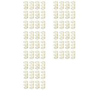 Yoeruers 60 Pcs 3 Ring Book Rings Leaf Binders Office Book Rings Snap Split Hinged 20mm Inner Diameter Book Ring Gold