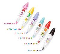 Yoeruers 6PCS DIY Lace Decoration Tape Pen Kawaii Animals Decorative Masking Tape Heart, Crocodile, Letters, Owl, Furry,