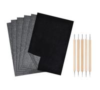 Yoeruers Carbon Transfer Quality 11.5 X 8.3 Inch A4 Tracing Paper Carbon Paper with Embossing Stylus Black