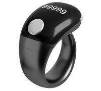 Yoeruers Intelligent APP Counting Digital Finger Counter Type-C Rechargeable Smart Ring BLE Electronic Counter Black