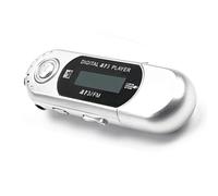 Yoeruers Mini MP3 Player USB 2.0 Small Flash Drive Multilanguage LCD Music Player with 3.5mm Audio Jack Automatic Shutdown (A)