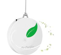 Yoeruers Personal Wearable Air Purifier Necklace Mini Portable Air Freshner Ionizer Negative Ion Generator For Adults Kids White