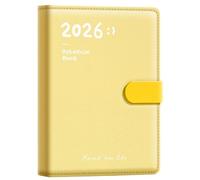 Yoeruers Work and Study Tools, 2026 Planning Notebook, A5 PU Leather, Minimalist Style, Weekly Planner, Productivity Log A