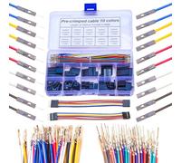 yoeruyo Compatible with Dupont Male to Female 2.54mm with 22AWG Premium Pre-Crimped Cable,Single Row 2.5mm Pitch 1/2/3/4/5/6/7/8/9/10Pin Housing (DU-MF-1-10P)