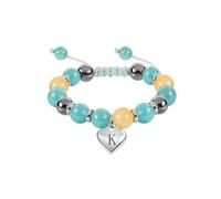 YOESDIE Heart Natural Stone Beaded Bracelet for girl | Adjustable Natural Stone Beaded Birthday Bracelets for Girls Jewellery | To My Daughter/Granddaughter/Niece/Bracelets for Girls Jewellery, 5.5