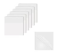 Yoezuo 300 Pcs Transparent Sticky Notes, Self-Stick Clear Sticky Notes, Waterproof, Removable, 75 x 75mm