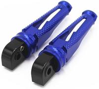 YOFAB 2 Pcs Motorcycle Foot Pegs for Triumph Sprint ST 1050, Aluminum Motorcycle Front Footpegs, Non-Slip Foldable Motorbike Frame Foot Pedals,B Blue