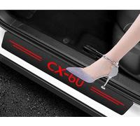 YOFAB 4Pcs Car Door Sill Protector for Mazda CX-60, Anti Scratch Carbon Fiber Car Door Threshold Pedal Decoration Non-slip and Anti-wear Styling Accessories