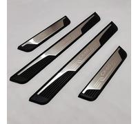 YOFAB 4pcs Car Door Sill Scuff Plate, Mazda CX-60 CX60 CX 60 2022 2023, Black Stainless Steel Door Sill Protector