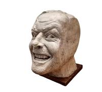 Yofab Bookends Decorative Unique Shining Decoration Bookend Here's Johnny Desktop Bookends Sculpture of The Shin-ing Book Holders Funny Decoration Office Decor