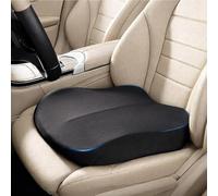 YOFAB Car Seat Cushion for VW Golf 1974-2026, Ergonomic Memory Foam Car Cushion, Wedge Comfort Car Driver Seat Pad for Car, Truck, SUV, Office,A Black