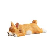 Yofab Fun Desk Accessories Dog Statue Decorative Ornament Soundable Resin Craft Sculpture Housewarming Gift Vintage Decor
