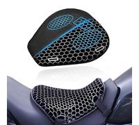 YOFAB Motorcycle Seat Cushion for Kawasaki Vulcan 650 S VN650, 3D Honeycomb Structure Seat Pad, Shock Absorption Breathable Motorcycle Gel Seat Cushion for Long Rides