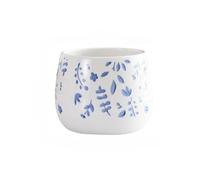 Yofab Planter Pots Ceramic Succulent Blue And White Porcelain Garden Pots Quality Finish Garden Decor(White 6)