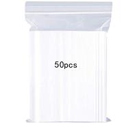 YOFADCI Zip Bags, Reusable Strong Zip Lock Bag, Thickening and Durable, Firm Lock to Close, 25 x 35 cm, 50 x Large