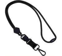 YOFAN Breakaway Lanyards for ID Badges - Safety Breakaway Lanyard, Adjustable Neck Strap for Card Holder and Keys Black, Black, Normal