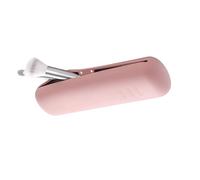 YOFAN Pink Travel Makeup Brushes Holder, Magnetic Anti-fall Out Silicone Portable Cosmetic Face Brush Holder, Makeup Tools Organizer, pink, Silicone Make Up Brushes Holder With Magnetic