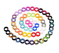 YOFANST 24pcs/56pcs/100pcs Colorful Silicone Ear Gauges Double Flared Ear Tunnels Set Stretchers Expander Ear Piercing Jewelry