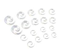 YOFANST 9Pairs Acrylic Crescent Horseshoes Taper Set Pincher Septum Rings Spiral Stretching Kit Gauges Nose Ear Gauge 14G 12G 10G 8G 6G 4G 2G 0G 00G, Acrylic, no gemstone