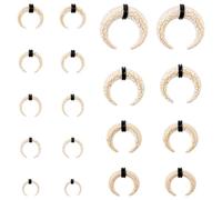 YOFANST Ear Stretching Kit 18 Pieces 14G-00G Earrings Piercing Kit Ear Expander Acrylic Tapers Horseshoes Spiral Pincher Gauges for Ear Piercing, Gold