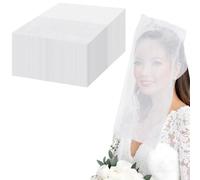 YOFAPA 200 PCS Dressing Hoods, Disposable Non-Woven Dressing Makeup Face Covers, Beauty Makeup Protective Hoods, Breathable Cosmetic Masks for Women Dressing Wedding Travel Supply
