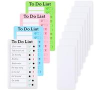 YOFAPA 4 Pieces To Do List Checklist Boards, Plastic Memo Boards, Detachable Message Boards Checklist Slider, Schedule Planning Boards with 8 Cardstock for Check Items Accessories