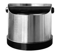 YOFAPA 700ml Coffee Knock Box, Stainless Steel Coffee Grounds Bin with Removable Knock Bar, Angled Opening Coffee Waste Bin, Non-Slip Base for 58mm Portafilters