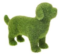 YOFAPA Artificial Moss Rock Dog Statue, Cute Flocking Dog Ornament for Outdoor Garden, Balcony, and Window Display - Realistic Faux Green Dog Decoration for Yard, Patio, and Photo Props