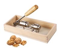 YOFAPA Heavy Duty Nut Cracker, Multipurpose Nut Cracker Tool for Home Use, Walnut Clipper with Splash Guard, Hazelnut Pliers, Walnut Opener, and Nutshell Peeler