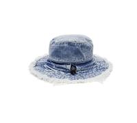 YOFARCHOY Denim Bucket Hats for Woman, Outdoor Sun Hat for Men and Women, Distressed Vintage Style, Wide Brim Frayed Edge, Blue, M/One size