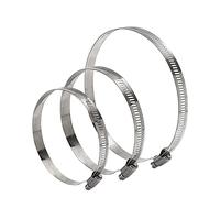 YOFASEN 12Pcs Hose Clamp - Adjustable Hose Clips 6-165mm Range Stainless Steel Worm Drive Pipe Clips Water Gas Silicone Tube Automotive Applications, 33-57mm