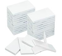 YOFASEN 40 Pcs Double Sided Sticky Pads Whie - Strong Heavy Duty Adhesive Foam Pads Rectangle Mounting Pads Stickers Foam Tape, for Walls and Floor, Door, Plastics, Glasses, Metals