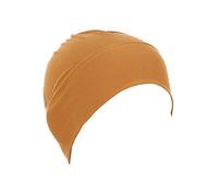 YOFASEN Turban Muslim Hijab Women Bamboo Cap，Stretch Cloth Indian Hat, For Chemotherapy And Hair Loss，Yellow